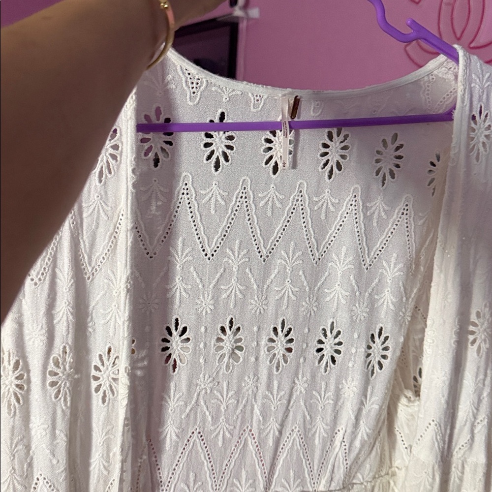 Free People White Lace Swim Cover-Up - Picture 4 of 7